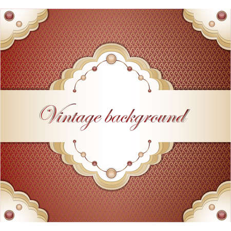 Vintage red background. Illustration 10 versionのイラスト素材