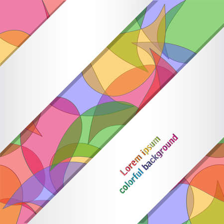 Background with ribbons  Illustration 10 versionのイラスト素材