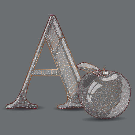 Abc with cartoon  Illustration 10 versionのイラスト素材