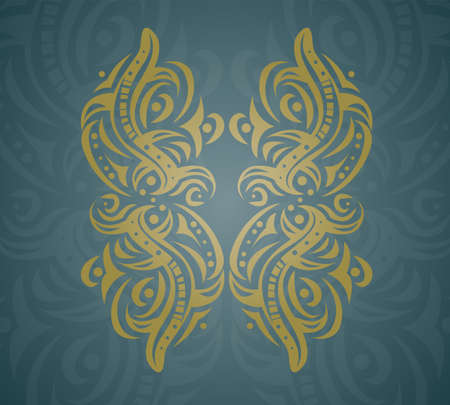 Abstract golden shape. Illustration 10 versionのイラスト素材