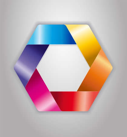 Colorful ribbons. のイラスト素材