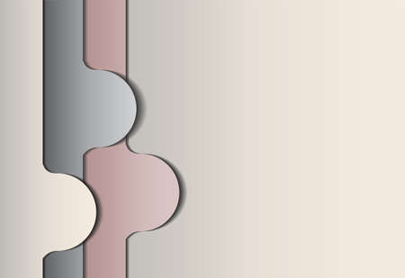 Abstract shapes on gray background. Illustration 10 versionのイラスト素材