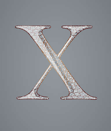 Abstract letter X.  Illustration 10 versionのイラスト素材