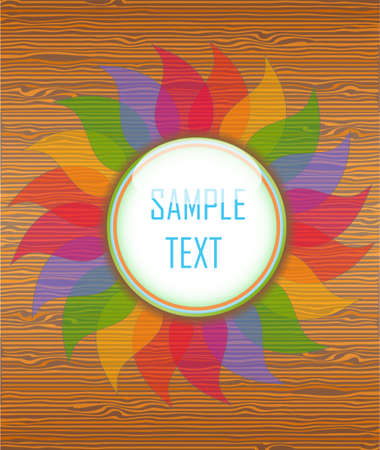 Wood texture with layout. Illustration 10 versionのイラスト素材