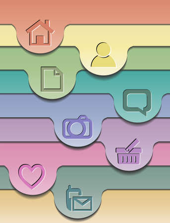 Abstract colorful layout. Illustration 10 versionのイラスト素材