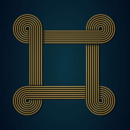 Abstract golden shape. Illustration 10 version.のイラスト素材