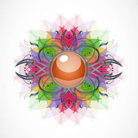 Abstract transparent background with broach. Illustration 10 version.のイラスト素材