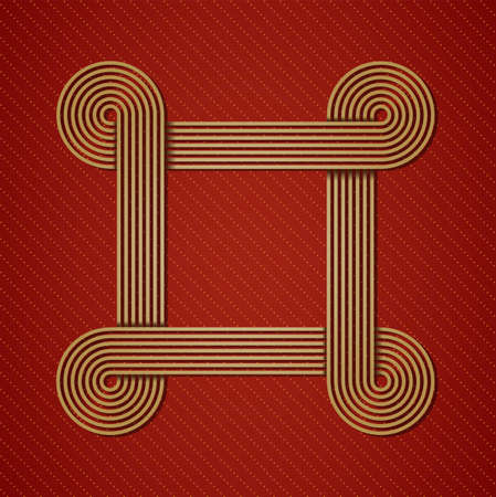 Abstract golden shape. Illustration 10 version.のイラスト素材