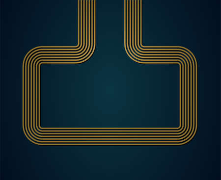 Abstract golden shape. Illustration 10 version.のイラスト素材