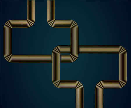 Abstract golden shape. Illustration 10 version.のイラスト素材