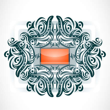 Abstract shape with frame. Illustration 10 versionのイラスト素材