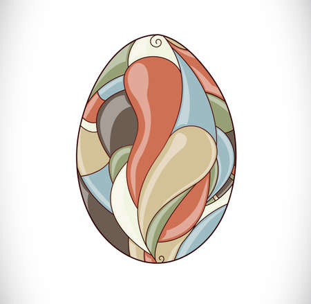 Colorful easter egg.のイラスト素材