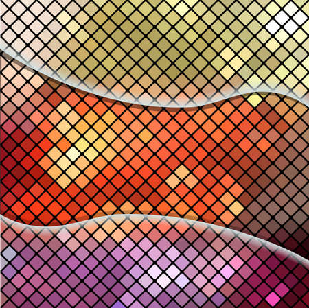 Vector illustration with mosaic. Illustration 10 versionのイラスト素材