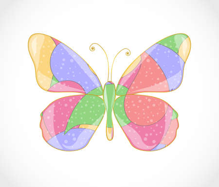 Beautiful abstract butterflyのイラスト素材