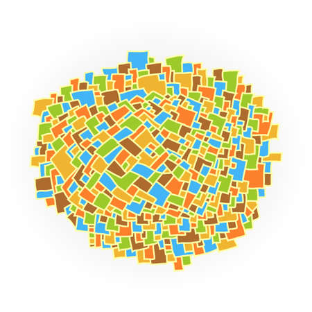 Vector illustration with abstract shape.のイラスト素材