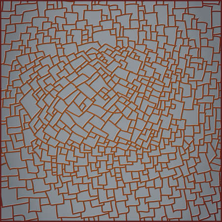Illustration with abstract splinters