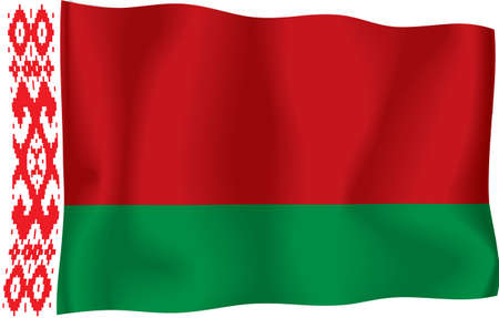 Belarussian flagのイラスト素材