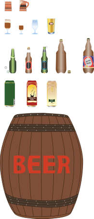 Beer setのイラスト素材