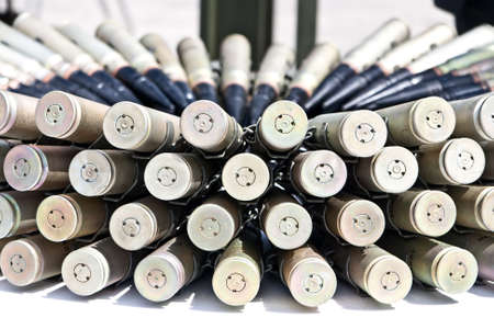 Set of the bullets which are coming outの写真素材