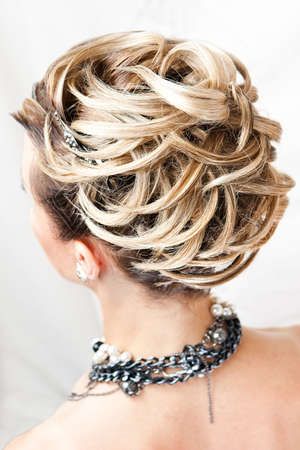 Hairdress of the girlHairdress of the girl behind