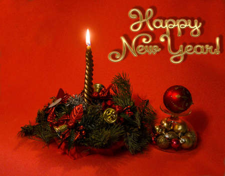 Blank for New Year and Christmas greeting cardsの写真素材
