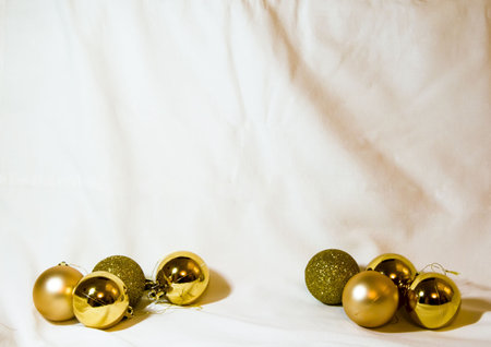 Christmas composition Christmas toys. Flat lay top viewの写真素材