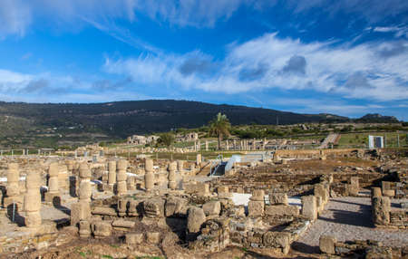 Baelo Claudia Roman excavation site Bolonia Andalusia Spainの写真素材