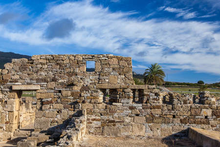 Baelo Claudia Roman excavation site Bolonia Andalusia Spainの写真素材