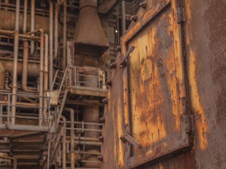 Landschaftspark Nord Duisburg blast fornaceの写真素材