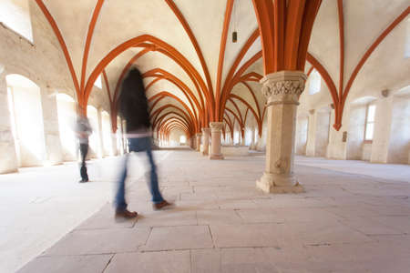 Dormitorium im Kloster Eberbach in Eltville am Rhein im  Rheingau Hessen Deutschlandのeditorial素材