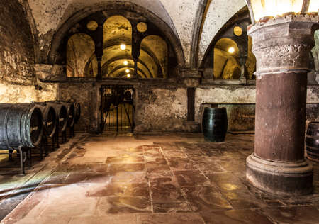 Winery Cave from Monastery Eberbach eltville am Rhein Rheingau Germanyのeditorial素材