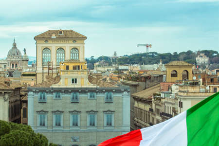 Rome varied antique  architecture ruins Italy capital City Europe Famous cosmopolitan  Citiesのeditorial素材