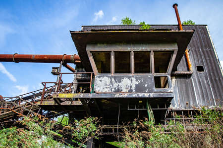 Landscape park Duisburg North Ruhrgebiet industrial culture Germanyの写真素材