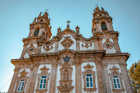 Sanctuary Church  Nossa Senhora dos Remedios in  Lamego north Portugal travel landmarksの写真素材