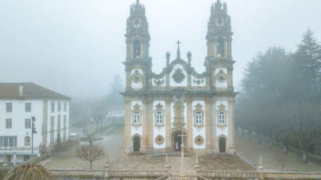 Catholic Church Sanctuary of Nossa Senhora dos Rem?dios Lamego Portugalの写真素材