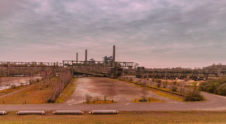 Landscape park Duisburg Nord industrial culture Germany Ruhr areaのeditorial素材