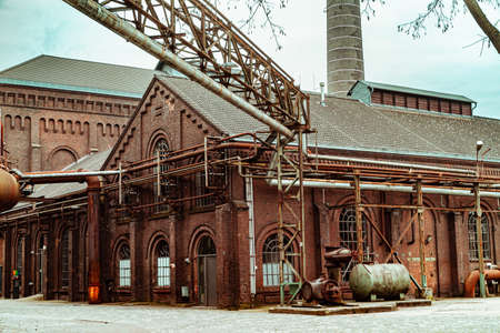 Landscape park Duisburg Nord industrial culture Germany Ruhr areaのeditorial素材