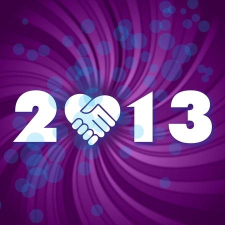 Happy new 2013 year  have a new year, happy 2013, text on a coloured fantasy backgroundのイラスト素材