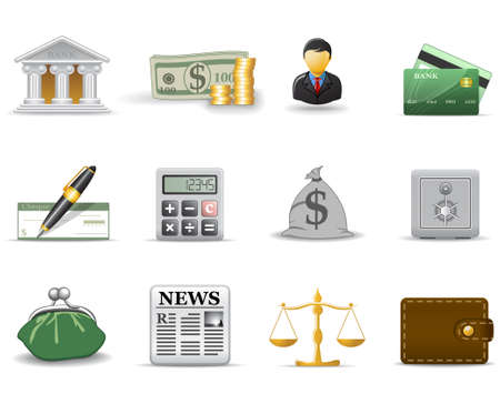 Finance and banking icons. Part 1のイラスト素材