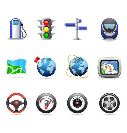 Road iconsのイラスト素材
