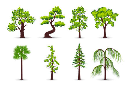 Tree iconsのイラスト素材