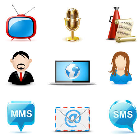 Social and communication icons | Bella seriesのイラスト素材
