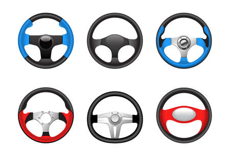 Steering wheelsのイラスト素材
