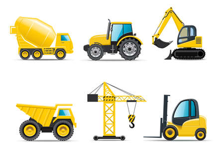 Construction machines | Bella seriesのイラスト素材
