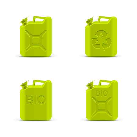 Canisters. Eco fuel conceptのイラスト素材