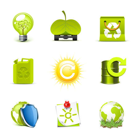Ecology icons | Bella series part 2のイラスト素材
