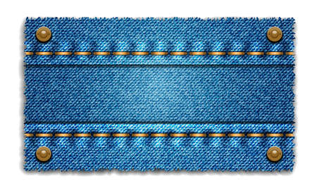 Jeans bannerのイラスト素材