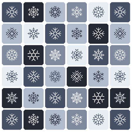 Snowflake seamless patternのイラスト素材