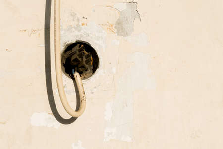 Old Power Cord Cableの写真素材