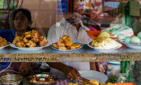 Yogyakarta Indonesia Street Food on the morningのeditorial素材